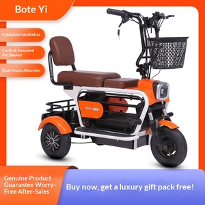 Tricycle électrique 48V pour usage domestique, adapté aux personnes handicapées, aux personnes âgées, aux adultes, aux hommes, aux femmes, aux parents et aux enfants, aux animaux de compagnie, 351-500W, avec batterie +/- - Product Image 3
