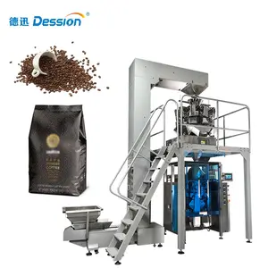 מפעל במלאי גבוהה מהירות קלוי קפה שעועית אריזה מכונה קרקע קפה שעועית שסתום שקית