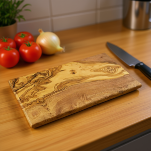 เขียงไม้มะกอก25X15ซม. บล็อกสับครัวผิวธรรมชาติ - Product Image 3