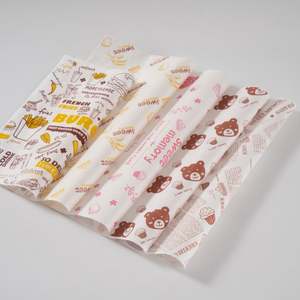 กระดาษห่ออาหารกันน้ำสำหรับเบอร์เกอร์ พิมพ์โลโก้ด้านเดียว สำหรับอุตสาหกรรมอาหารและเครื่องดื่ม - Product Image 3