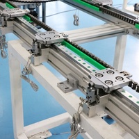 Rails linéaires en acier robuste pour convoyeurs, engrenages de moteur, lignes d'assemblage industrielles réglables, Qingong T28 Precision