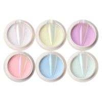 Fée magique miroir poudre sirène couleur glace translucide ongles décoration perle Pigment poudre ongles Chrome poudre ongles