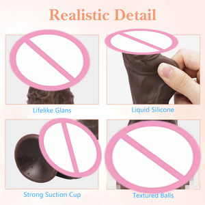 Dildo Simulato Nero Piccolo per Uomo, 23x4cm 380g, Resistente all'Acqua, Portatile, per Piacere Sessuale Adulto - Product Image 5