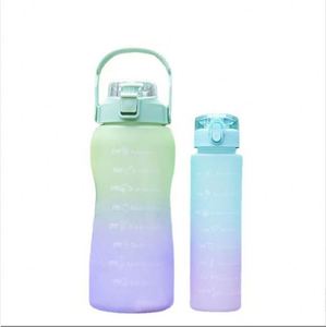 Botella de Agua Deportiva, Juego de 3 Piezas, Motivacional, de Acero Inoxidable y PC, 280ML+900ML+2000ML, Aislamiento Térmico, Ecológica, para Gimnasio y Uso en Exteriores - Product Image 2