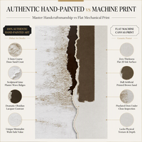 Nouveau Moderne Peint À La Main sur Toile 3D Vertical Abstrait Mer Peigné Texture Épaisse Mixte Médias Relief Mur Art Décoration de La Maison