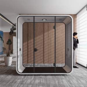 Confidentialité Portable Insonorisé Intérieur Mobile Espace de Travail Bureau Pod Réunion Gousses de Travail Téléphone Étude Cabine Cabine à Vendre - Product Image 3