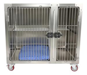 Gabbia per Gatti Mobile Personalizzata con Angoli Arrotondati, Set Condominio per Gatti Impilabile e Assemblabile su Ruote - Product Image 1