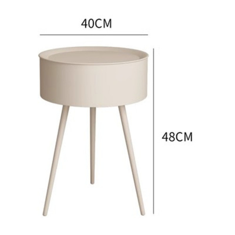 สีน้ำนม (เส้นผ่านศูนย์กลาง 40 ซม. * สูง 48 ซม.)