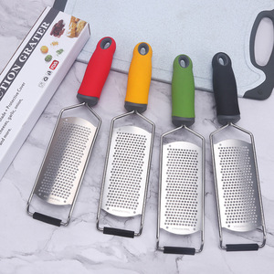 Râpe à fromage en acier inoxydable avec poignée, zézette à citron, râpe à chocolat et parmesan, outil de cuisine et de pâtisserie professionnel - Product Image 2