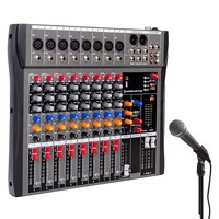 CT 12 Console de mixage de haute qualité Mélangeur audio professionnel Contrôleur audio Dj Console de mixage audio avec BT