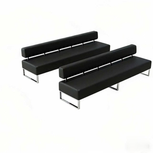 โซฟารับรองแขกในธนาคาร โซฟาสำหรับร้านทำผม ร้านตัดผม พื้นที่พักผ่อน โซฟาสำหรับพื้นที่รอคอย บูธสำหรับใส่บัตร ความกว้าง 60 ซม. แบบขยายเป็นเส้นตรงสำหรับแผนกต้อนรับ - Product Image 1