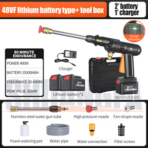 Pistola per autolavaggio a batteria al litio portatile <span class=keywords><strong>24V</strong></span> 200W ad alta pressione per auto senza fili - Product Image 6