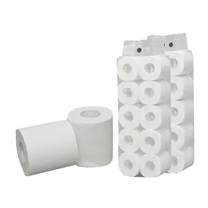 Manufacturer Customized Cheap 2 / 3 Ply Wood Pulp Rolls Packs Core Toilet Tissue Paper For Home