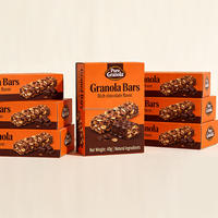 Emballage personnalisé pliable pour barres protéinées et granola, en papier alimentaire recyclable, taille/couleur/logo personnalisables pour nouilles
