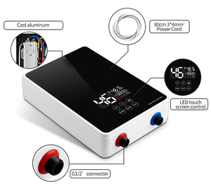 Hot Bán Treo Tường Điện Có Thể Điều Chỉnh Thông Minh Khách Sạn Hộ Gia Đình Điện Tắm Máy Nước Nóng - Product Image 3