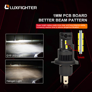 Luxfighter mô hình phổ biến <span class=keywords><strong>100W</strong></span> 8000lm H4 H7 H11 9005 9006 <span class=keywords><strong>LED</strong></span> xe xe xe máy Đèn pha Bóng đèn - Product Image 4