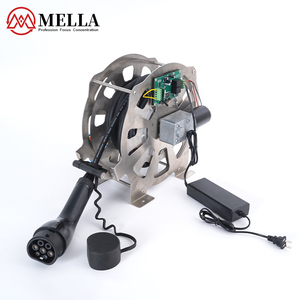 Enrouleur de câble rétractable Mella SJTW avec prise DC, 50m/40m/25m, haute puissance, protection contre les fuites, acier inoxydable, ignifuge PA66 - Product Image 1