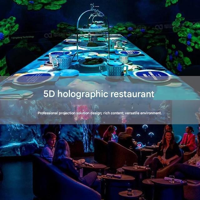 Interactive 360 Immersive Experience Video Projection Mapping Shopping Mall Restaurant museum  Projection Mapping