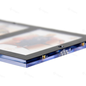 Support d'affichage de carte TCG à bordure noire à la mode <span class=keywords><strong>Base</strong></span> rotative hexagonale pour vitrine de bureau Pokemoned - Product Image 4