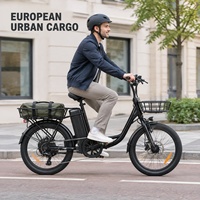 Vélo cargo électrique urbain avec moteur 250W et batterie amovible 36V pour les concessionnaires européens