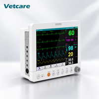 Moniteur patient vétérinaire multiparamètres ECG NIBP SpO2 RESP TEMP PR avec écran LCD 12,1 pouces pour clinique vétérinaire (chats, chiens, animaux)