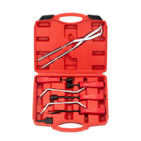 Kit d'outils de maintenance et de démontage/assembly du système de freinage automobile en acier au carbone, 8 pièces, pour étriers de frein et freins à tambour, boîte rouge