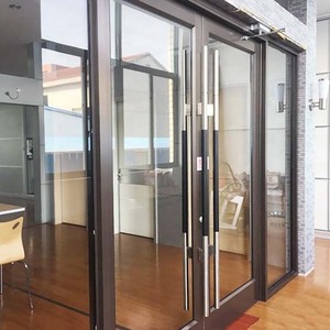 ประตูอลูมิเนียมอัลลอยด์แบบเปิดสวิงสำหรับทางเข้าร้าน KFC ยังไม่มี<span class=keywords><strong>รีวิว</strong></span> - Product Image 2