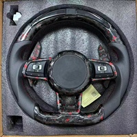 Volant sport personnalisé en fibre de carbone avec LED, compatible avec VW Golf GTI GTS R GLI GTD MK7 MK6 MK5 MK4, mise à niveau du modèle ancien vers le nouveau modèle