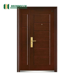 Lukliving Meilleure vente grande poignée serrure intelligente Villa fonte sécurité extérieure aluminium entrée porte principale portes d'entrée avant - Product Image 6