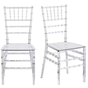 כיסא שקוף קריסטל בסגנון חתונה, העתק של כיסא במבוק, כיסא שקוף לאירועים חיצוניים - Product Image 6