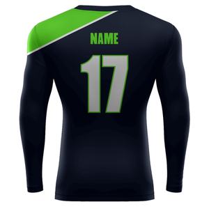 เสื้อรัดกล้ามเนื้อผ้าโพลีเอสเตอร์ผสมสแปนเด็กซ์แบบเรียบไม่มีลาย - Product Image 5