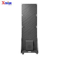 Pantalla LED Plegable de Aluminio para Interiores P1.25 P1.53 P1.86 P2.5, 640*1920mm, Señalización Digital para Exhibición Comercial