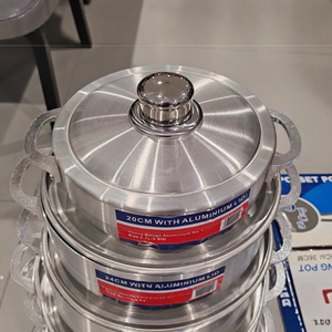 Ensemble de casseroles classiques en aluminium lourd, 6 pièces, avec casseroles <span class=keywords><strong>et</strong></span> marmites, résistant au four, passe au lave-vaisselle, fond épais, ustensiles de cuisine - Product Image 4