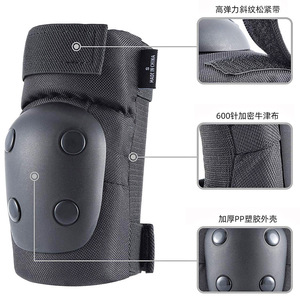 Rodilleras, coderas y protectores de muñeca, color negro, juego de 6 piezas, absorción de impactos, para patinaje sobre ruedas, ciclismo, bicicleta de equilibrio, niños y adultos - Product Image 2