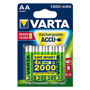 Batteria Stilo <b>AA</b> ricaricabile 1350mAh <b>RECHARGE</b> ACCU POWER (4pz) 056746101404 - Product Image 2