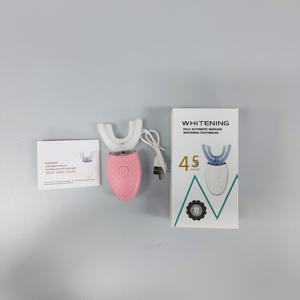 Brosse à dents électrique portable en forme de U à poils souples, étanche IPX7, avec fonction de blanchiment des dents, pour nettoyage dentaire ultrasonique en gros - Product Image 6