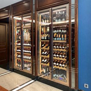 Viphonya Vip-168 <b>Wall</b>-mounted Stainless Steel Glass Modern Luxury Eco-friendly Temperature Controlled Wine <b>Cabinet</b> Customizable - Product Image 3