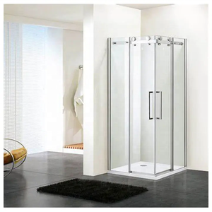 Panneaux en verre trempé transparent de 8mm 10mm 12mm Prix Découpes de trous de taille personnalisée Verre trempé pour porte Salle de douche - Product Image 1