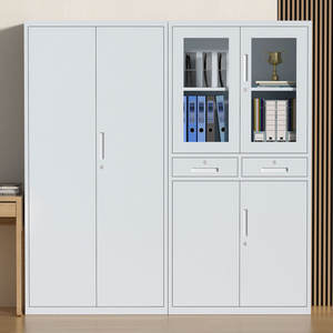 Réglable haut grand moderne verrouillable 2 portes bureau à domicile meubles de rangement en acier classeur en métal d'<span class=keywords><strong>occasion</strong></span> - Product Image 2