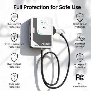 Cargador de Pared para Vehículos Eléctricos de 20Kw 30Kw 40Kw, Estación de Carga Rápida para Hogar y Comercio, Sistema de Energía Inteligente con CCS2, GBT y OCPP - Product Image 4