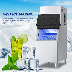 Hot bán 200kg/300kg/400kg/500kg thương mại 1ton Cube máy nước đá ICE CUBE máy làm cho nước giải khát rượu vang trà nhà máy giá