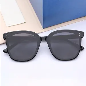 Black square resin GM uv fashion logo custom logo printed luxury for man fashion sunglasses lentes de sol