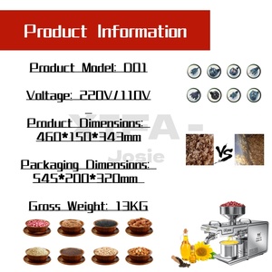 Presse à <span class=keywords><strong>huile</strong></span> à vis multifonctionnelle pour arachides, tournesol, sésame, colza, soja - Product Image 3