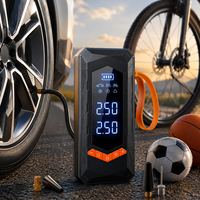 Kit de réparation de pneus, compresseur d'air 150 psi, gonfleur de pneus sans fil, batterie 6000 mAh, gonfleur de pneus de voiture, pompe à air portable