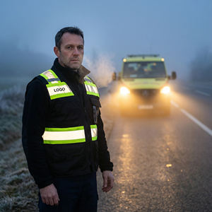 سترة أمان عاكسة عالية الوضوح للدراجات النارية قابلة للتخصيص، سترة عاكسة مقاومة للماء وقابلة للتنفس - Product Image 1