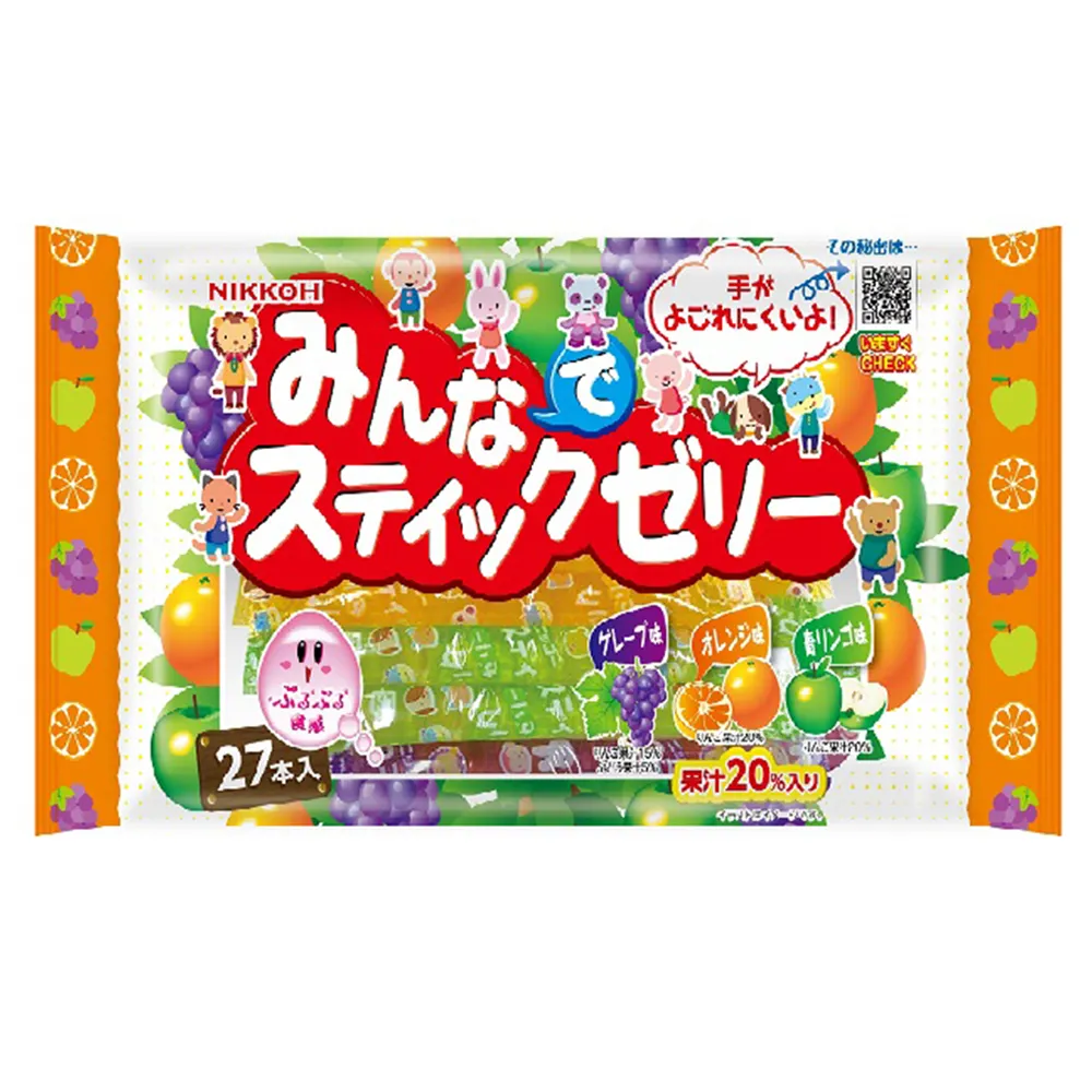 Japanese popular safe yummy jelly fruit bags snack manufacturer