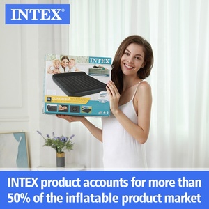 INTEX 66127 USB Stripe Flocage <span class=keywords><strong>Personne</strong></span> Seule 99CM Oreiller Repos Classique Airbed <span class=keywords><strong>Avec</strong></span> Oreiller Intégré Tente Camping Air <span class=keywords><strong>Matelas</strong></span> <span class=keywords><strong>Lit</strong></span> - Product Image 3