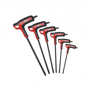 Juego de Llaves Hexagonales con Mango en T, 7 Piezas, Métricas, Mango Rojo y Negro, Largo Alcance, Herramienta de Precisión - Product Image 2