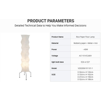 Lampadaire en papier de riz luxe moderne papier de mûrier métal fer lanterne trépied Base usine approvisionnement en gros OEM ODM commande en gros