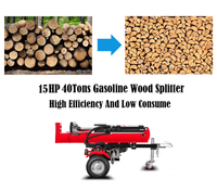 Machines forestières Maxpower 15Hp 40T pompe hydraulique automatique 16Gal 420cc Holz Spalter fendeuse de bûches de bois